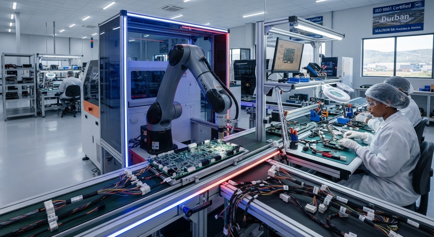 Precision electronic assembly line