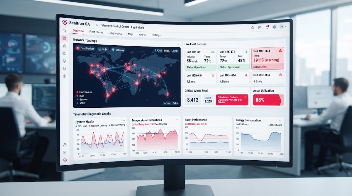 IoT telemetry control dashboard